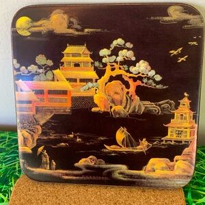 Vintage Pimpernel, Asian coaster set (6), EUC